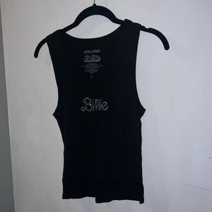 barbie x billie eilish black ribbed tank